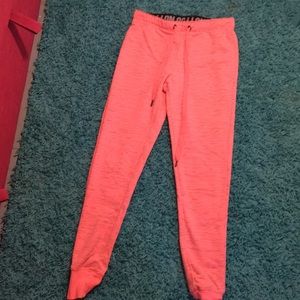 Coral and Grey Comfy Pants